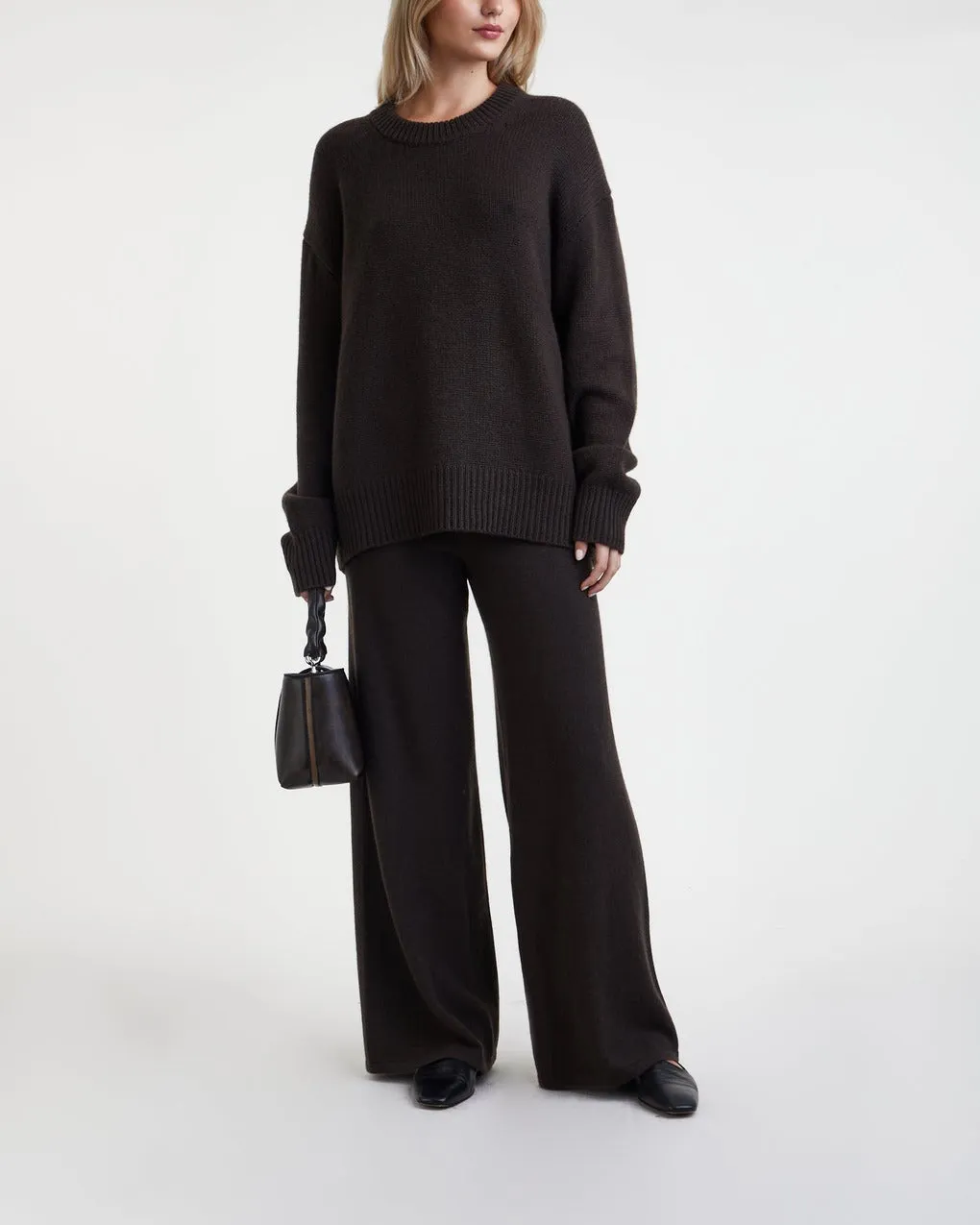 LISA YANG   Trousers Sofi Cashmere Brown 